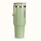 PickSip 40 Insulated Tumbler Bottle With Top Handle Pistachio Cream Green 1200ml