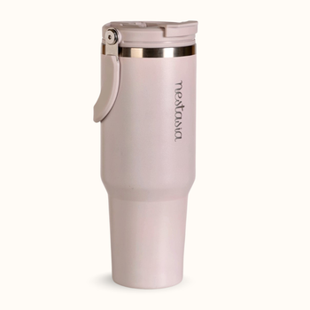 PickSip 40 Insulated Tumbler With Top Handle Rosy Taupe 1200ml