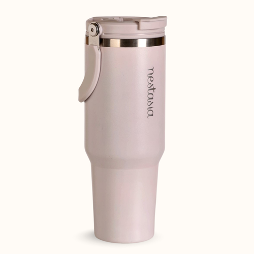PickSip 40 Insulated Tumbler With Top Handle Rosy Taupe 1200ml