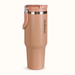 PickSip 40 Insulated Tumbler With Top Handle Soft Nude Peach 1200ml