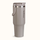 PickSip 40 Insulated Tumbler Bottle With Top Handle Urban Greige 1200ml