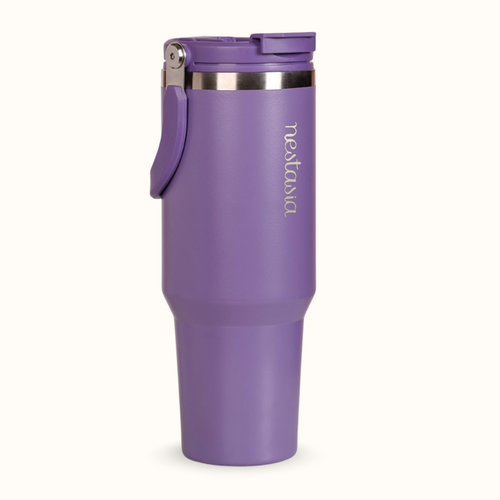 PickSip 40 Insulated Tumbler With Top Handle Viva Violet 1200ml