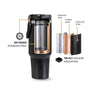 PickSip 40 Insulated Tumbler With Top Handle Black Noir 1200ml
