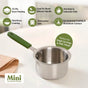Pico Stainless Steel Triply Mini Saucepan 600ml