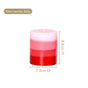 Layered Pillar Candle Red And Pink