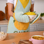 Pineapple Chef Apron With Mitten And Pot Holder