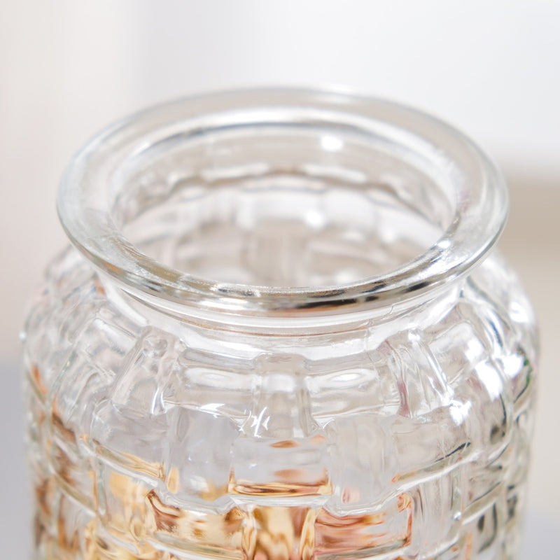 Pink Bird Ceramic Lid Glass Jar Set Of 2 1300ml