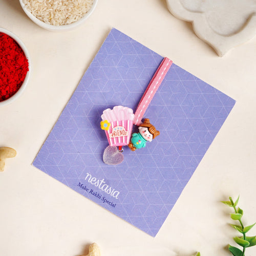 Pink Doll Rakhi For Kids