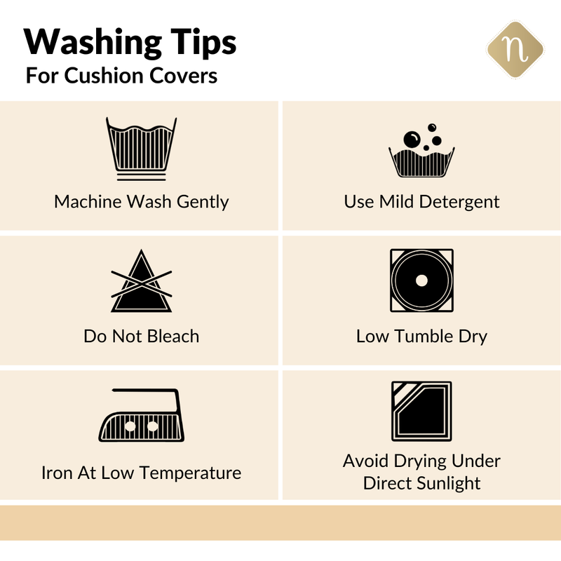 Pink Palm Embroidered Cotton Cushion Cover 45cm