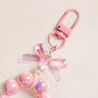 Pink Pop Glam Hoop Keyring