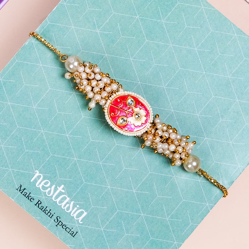 Pink Rakhi Set For Brothers