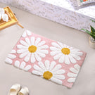 Pink Roseate Cotton Anti Slip Floor Mat 85x53cm