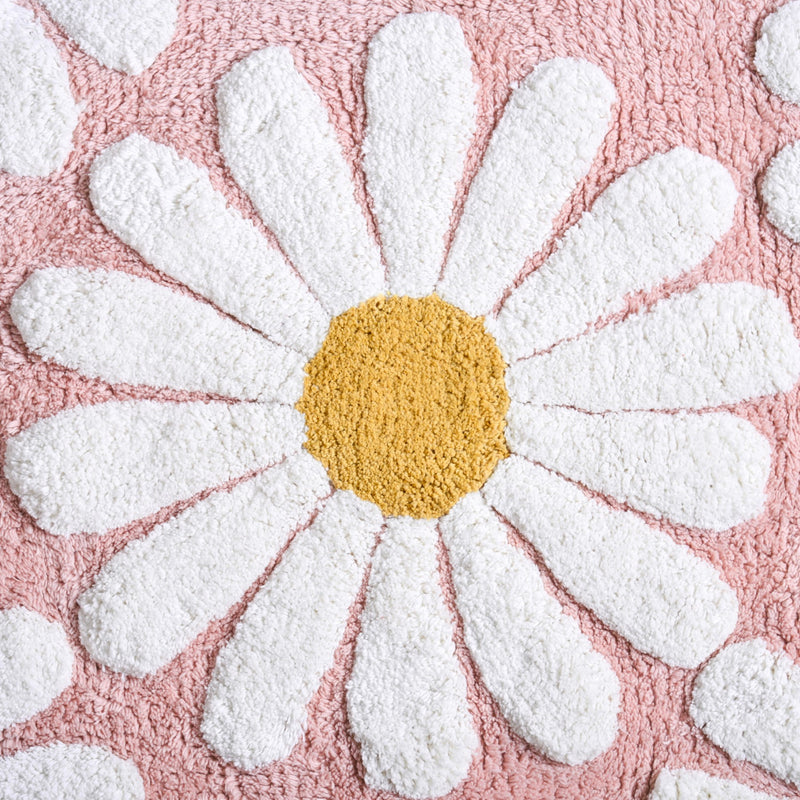 Pink Roseate Microfibre Floor Mat 85x53 Inch