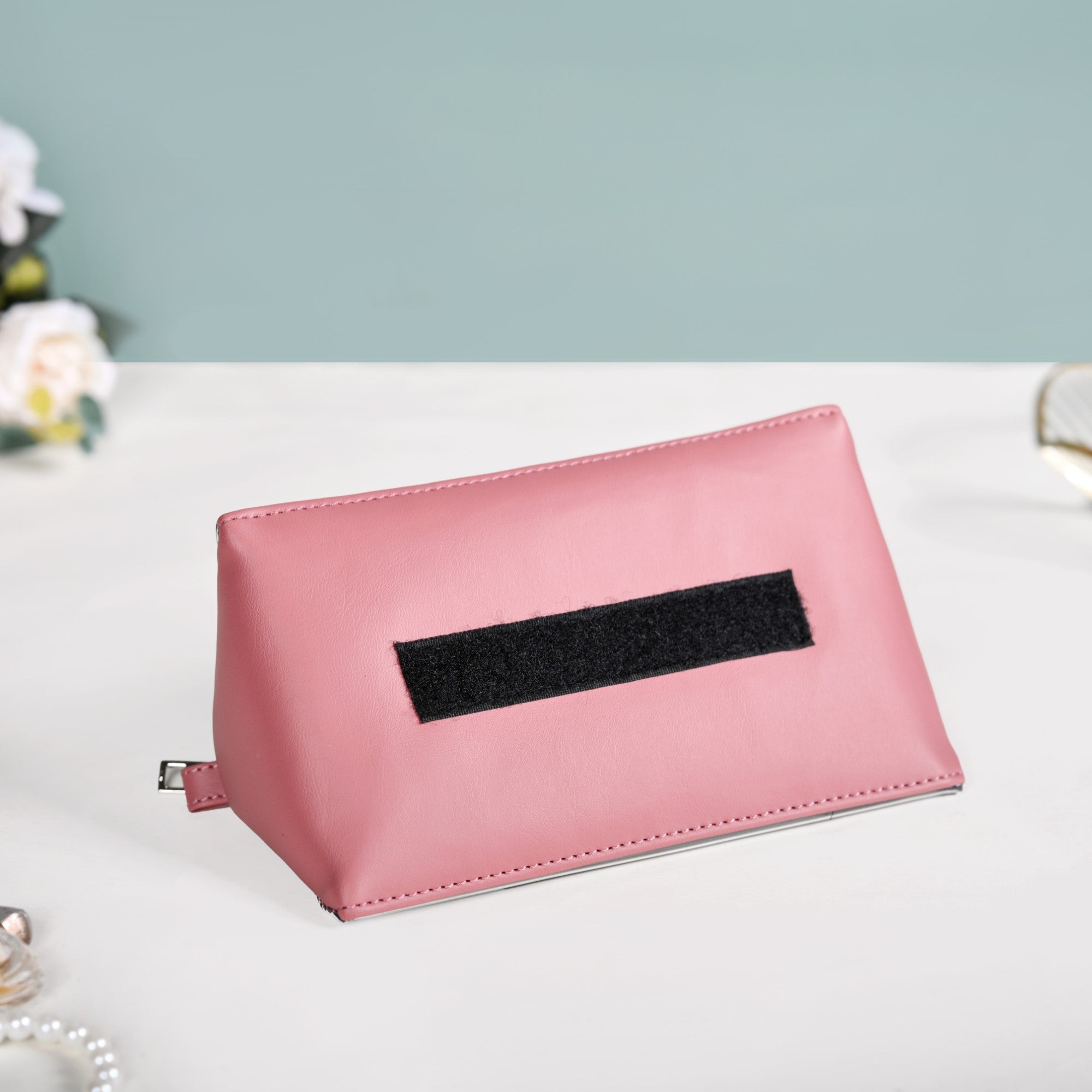 Roll Up Pink Vanity Makeup Pouch Online - Premium Vanity Pouch