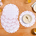 Pink Periwinkle Cotton Embroidered Table Mat Set Of 6