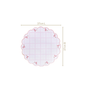 Pink Periwinkle Cotton Embroidered Table Mat Set Of 6