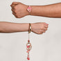 Pink Petal Rakhi Lumba Gift Set