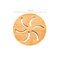 Pinwheel Bamboo Coaster Set Of 6