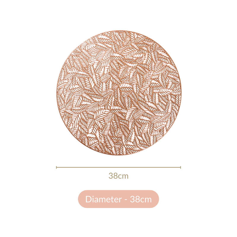 Round Anti-Skid Table Mat Set Of 6