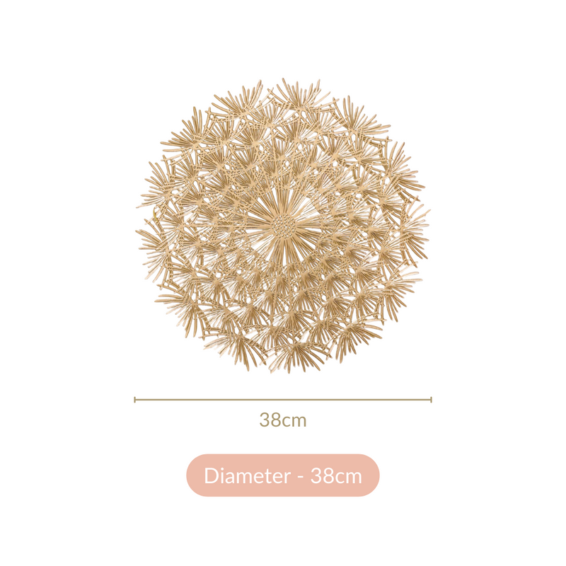 Round Cutwork Table Mat Set Of 6