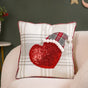 Plaid Christmas Heart Throw Cushion Cover 16x16 Inch