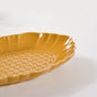 Exotic Moroccan Motif Platter Yellow Ochre Set Of 2 12 Inch