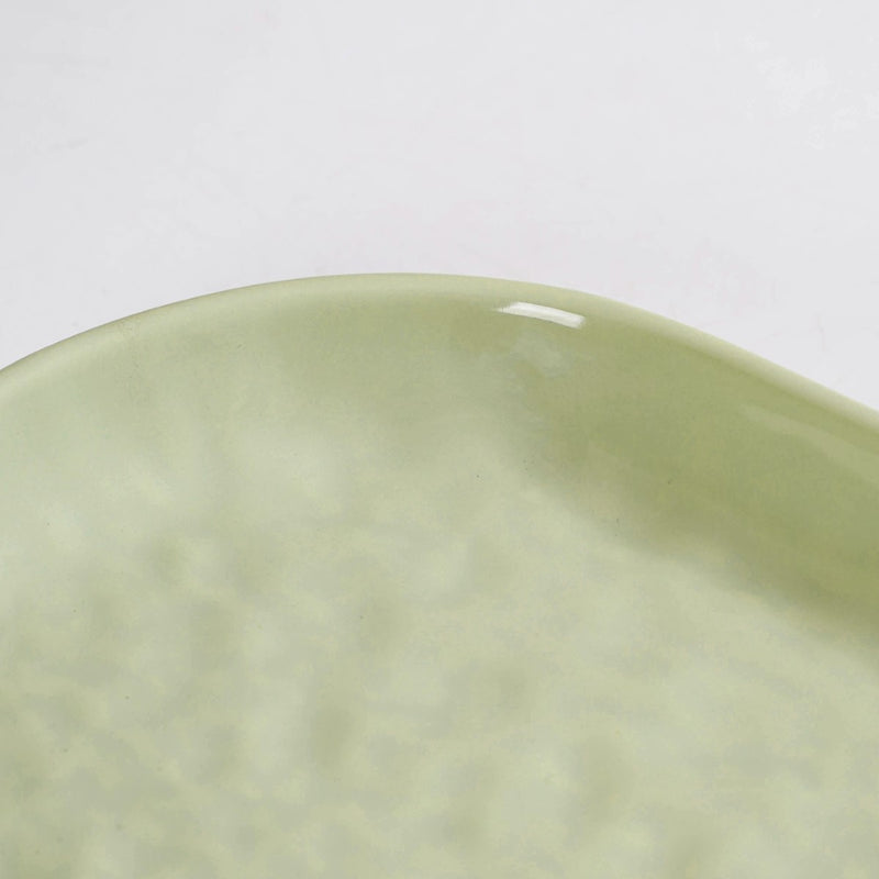 Sage Green Ceramic Serving Platter Set Of 2 12 Inch - Serving platter, serving platter for snacks, platter set, serving platter set