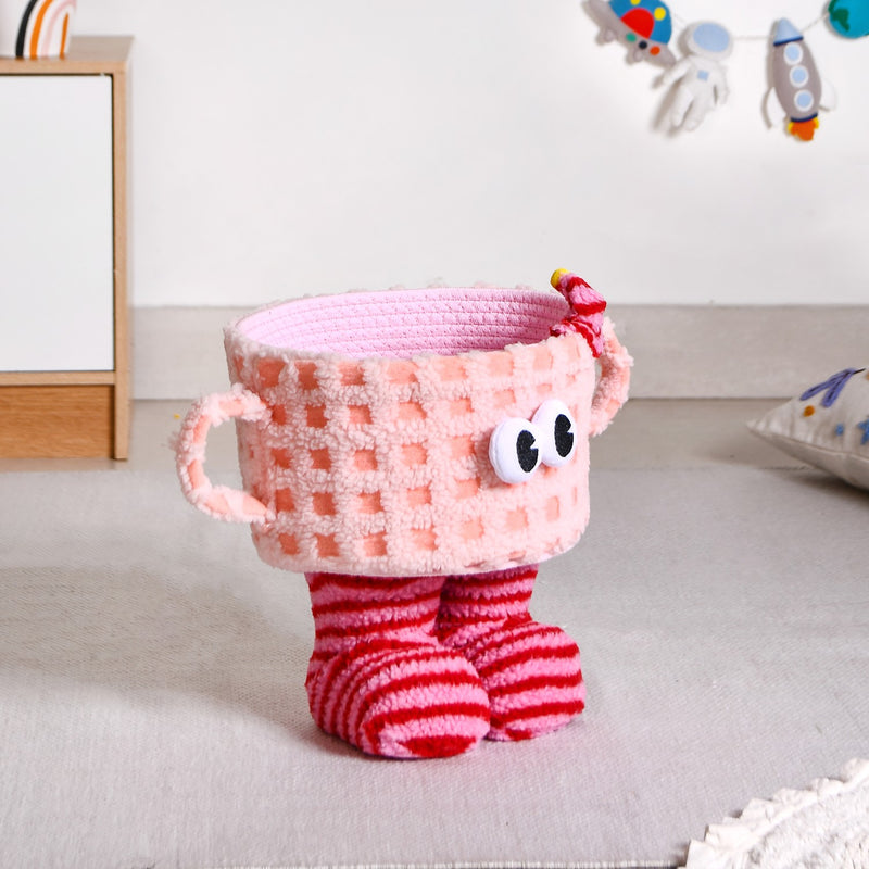 Playful Plush Storage Basket