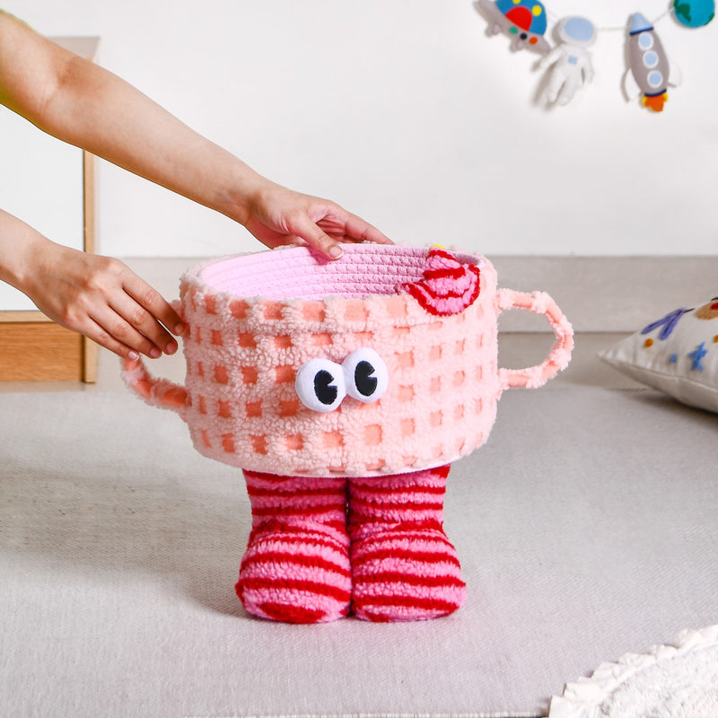 Playful Plush Storage Basket
