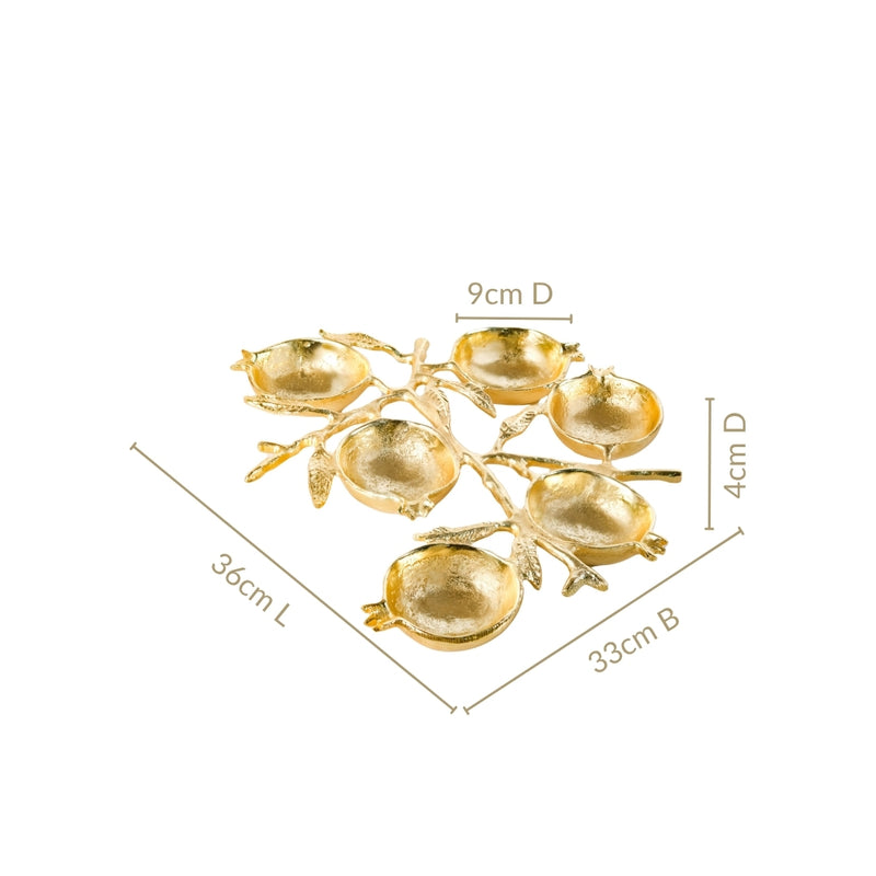 Pomegranate Cluster Decorative Tray