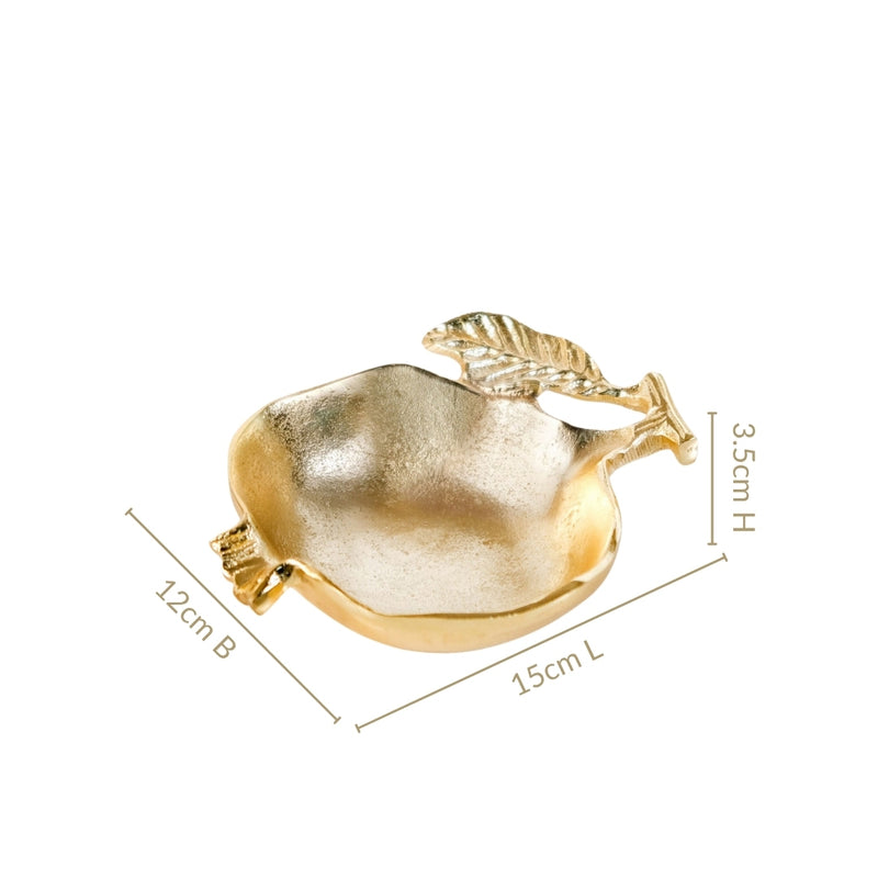 Pomegranate Golden Trinket Bowl Set Of 2