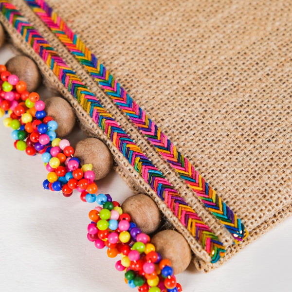 Colourful Jute Mini Trivet Mats Set of 2 Online - Premium Trivet | Nestasia