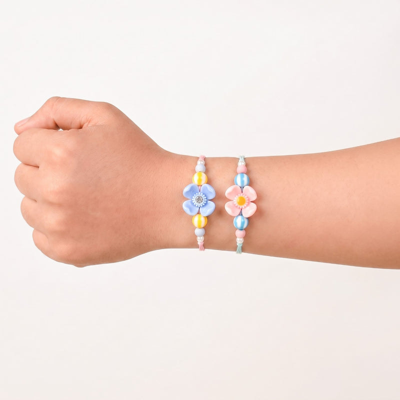 Popping Petals Kids Rakhi Set