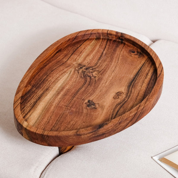 Wooden Sofa Serving Tray
