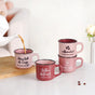 PourFect Pink Stackable Mugs Set Of 4 Pink 170ml