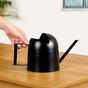 Pourtia Black Compact Metal Watering Can