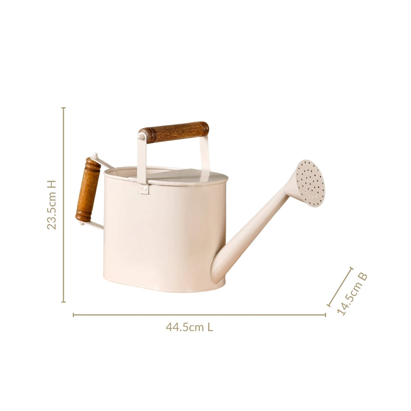 Pourtia Metal Plant Watering Can With Dual Wooden Handle