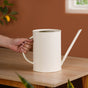 Pourtia Offwhite Metal Plant Watering Can