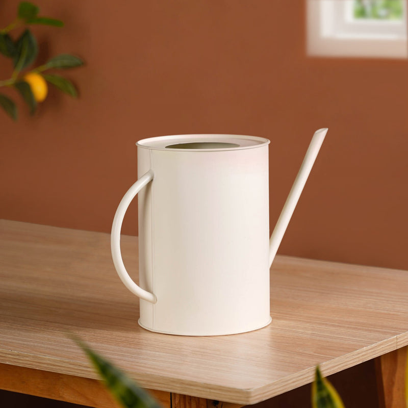 Pourtia Offwhite Metal Plant Watering Can