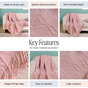 Powder Pink Comfort Throw