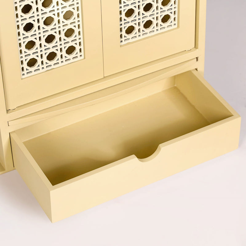 Prarthana Wooden Puja Mandir For Home And Office 33x17x43cm