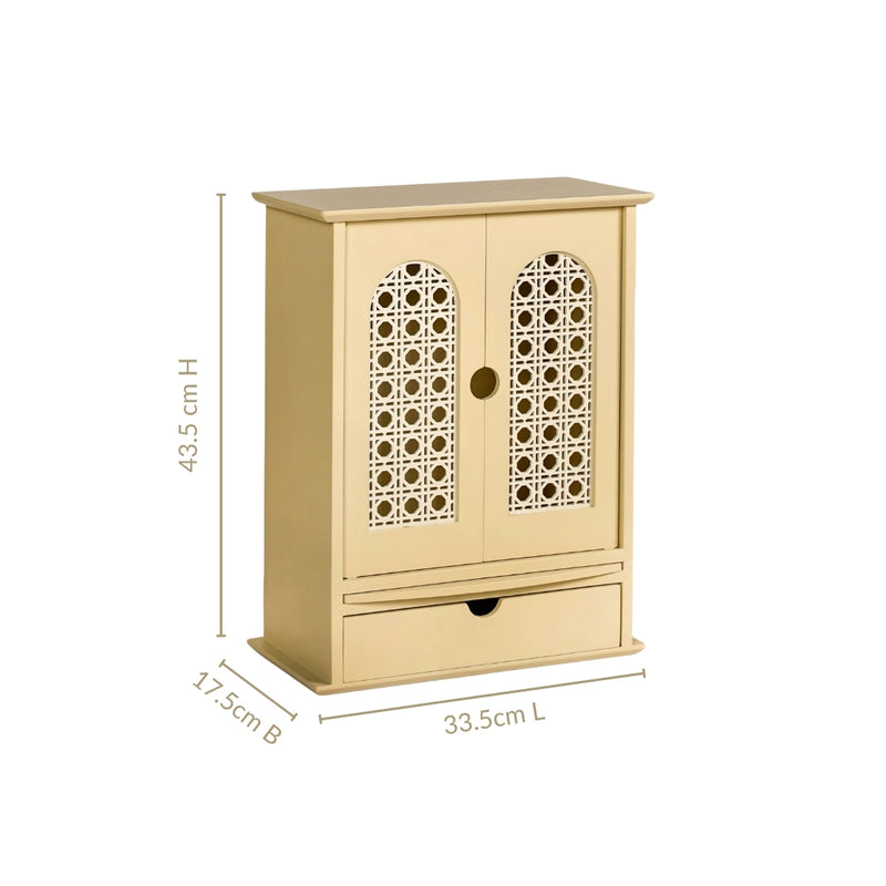 Prarthana Wooden Puja Mandir For Home And Office 33x17x43cm