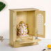 Prarthana Wooden Puja Mandir For Home And Office 33x17x43cm