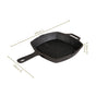 Pre Seasoned Cast Iron Square Griddle