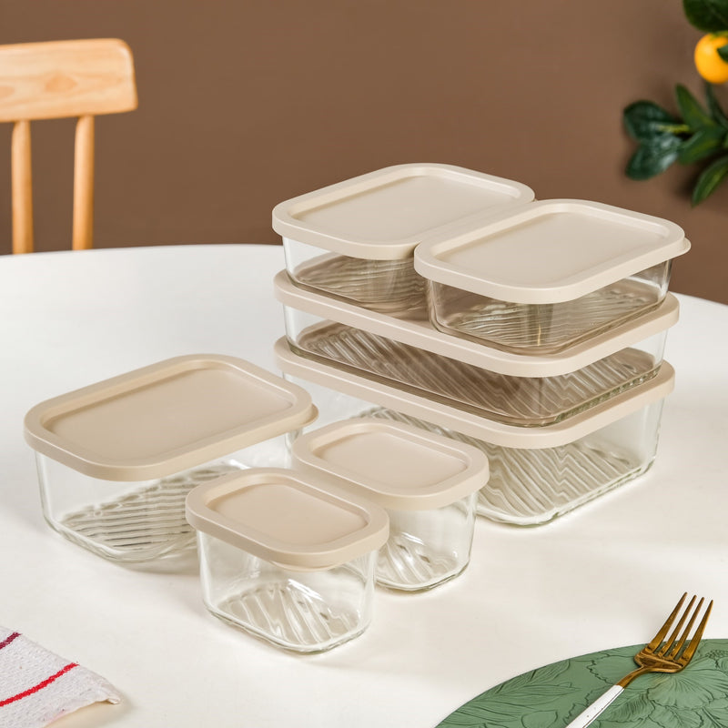 Premium Airtight Glass Containers Set Of 7