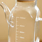 Premium Borosilicate Glass Oil Pot with Bamboo Lid 1000ml