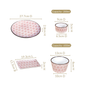 Kaleido Pink 16 Piece Ceramic Dinner Set For 4