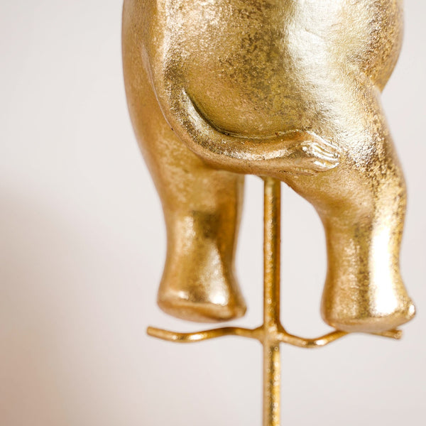 Premium Tabletop Unicycle Elephant Figurine