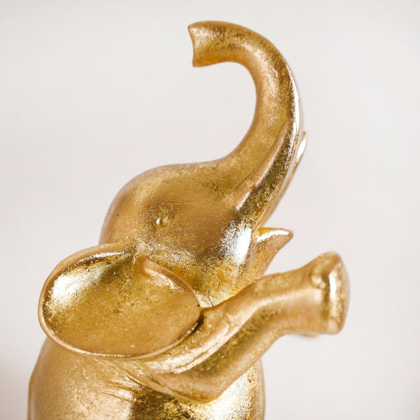 Premium Tabletop Unicycle Elephant Figurine