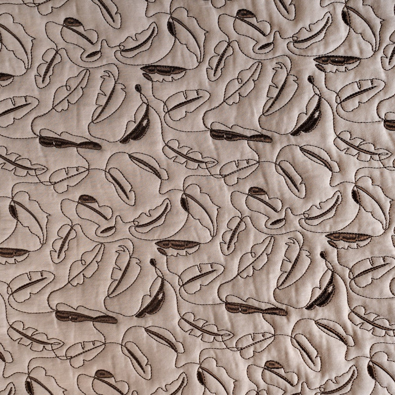 Premium King Size Bed Cover Beige